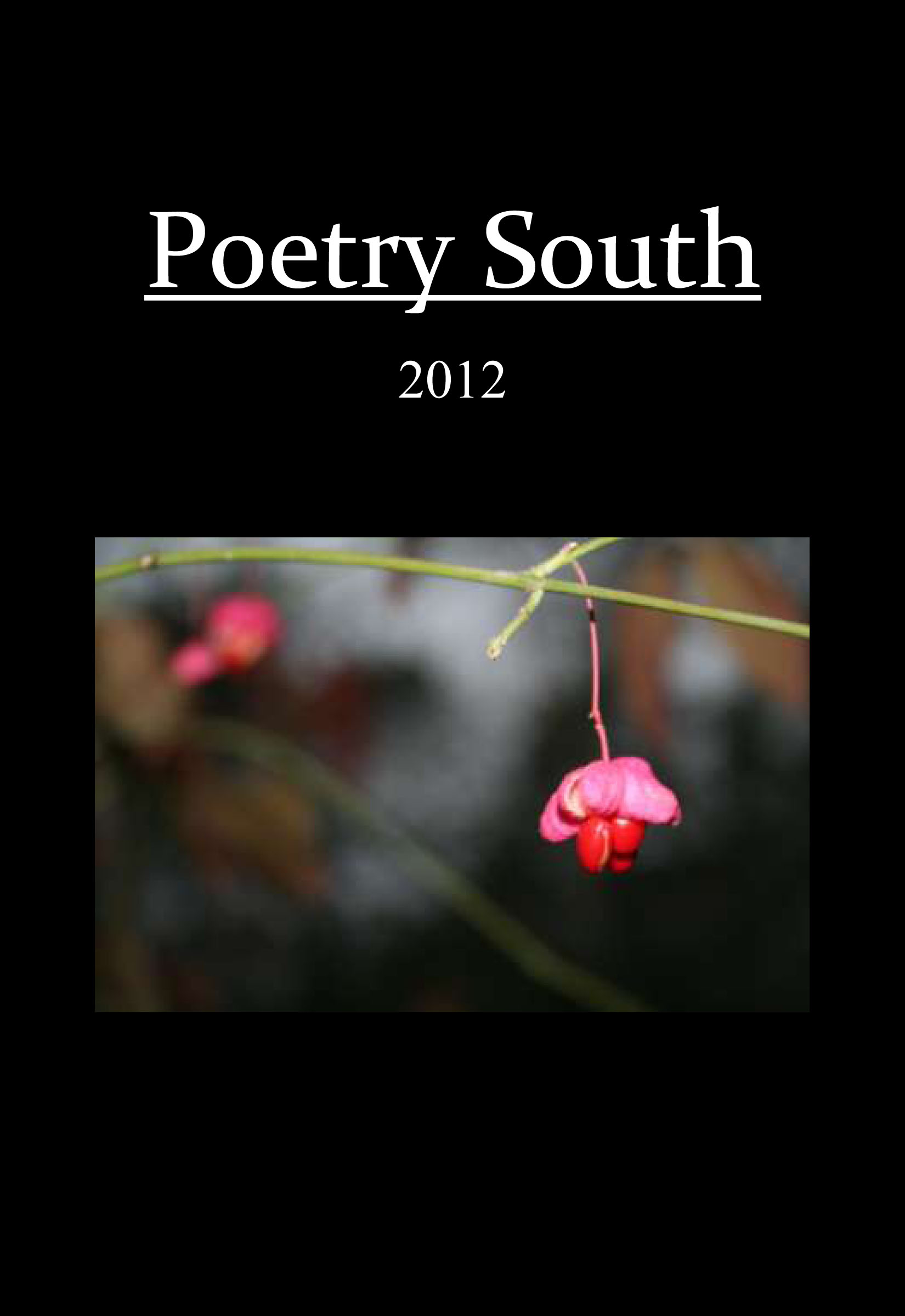 Poetry South 2012 Front Cover