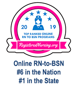 RegisteredNursing.org #6 in the Nation Online RN-to-BSN 2019